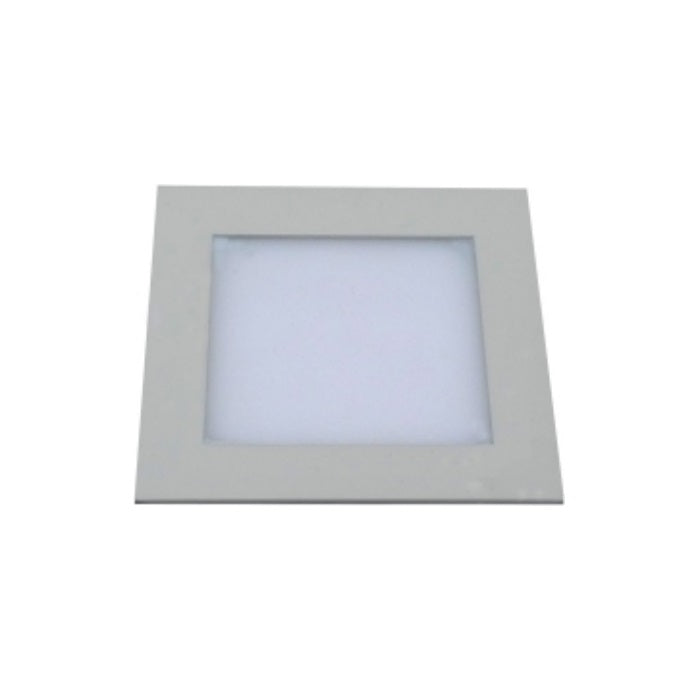 DOWNLIGHT QUADRADO 9W 4200K 120X120 AÇO ESCOVADO