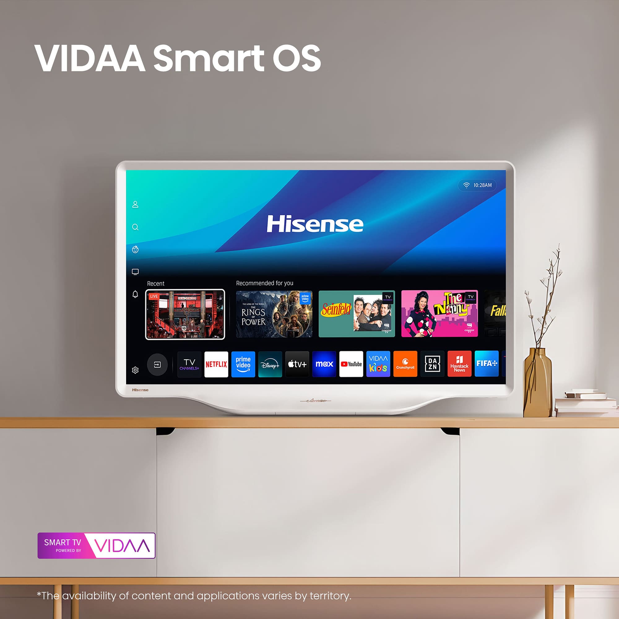 HISENSE QLED 32" FHD DECO TV 2HDMI USB BRANCO(E) 32S5Q