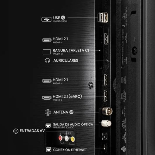 HISENSE QLED 55"4K UHD SMART TV 3HDMI 1USB (E) 55E7Q