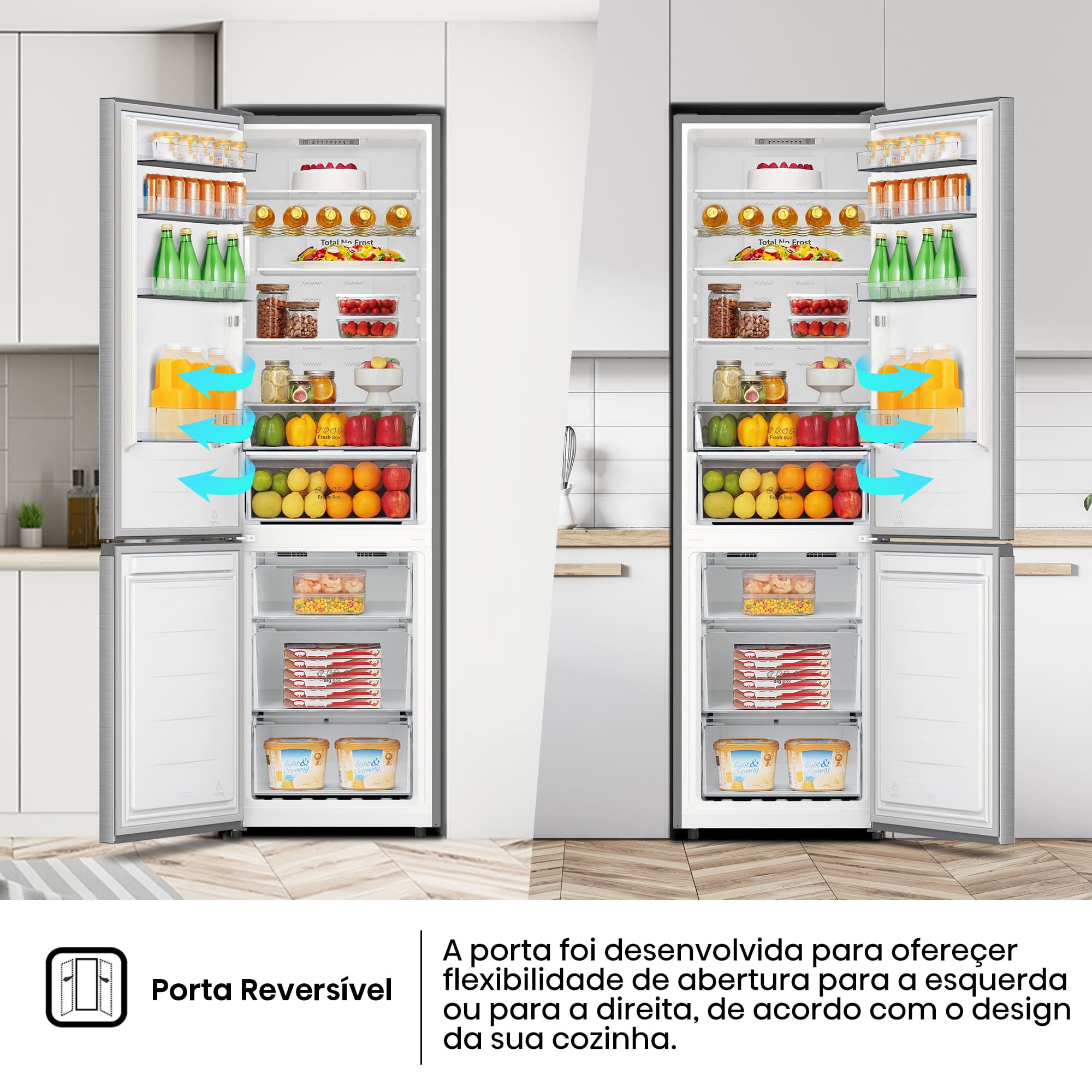 Hisense Combinado 2017X595X579MT 336LT NF Look Inox (a)