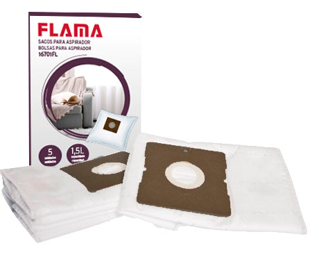 FLAMA SACOS ASPIRADOR PARA 1670FL/1671FL 5SACOS 1.5LT 16701FL