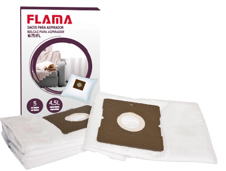 FLAMA SACOS ASPIRADOR PARA 1675FL/1676FL 5SACOS 4.5LT 16751FL