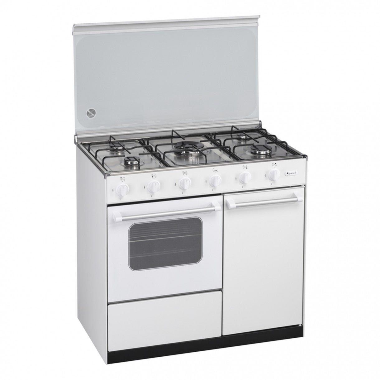 ZUMAN FOGAO 86X90X55CM 5GAS BUT PORTA BOTIJA BRANCO FQ52002BR