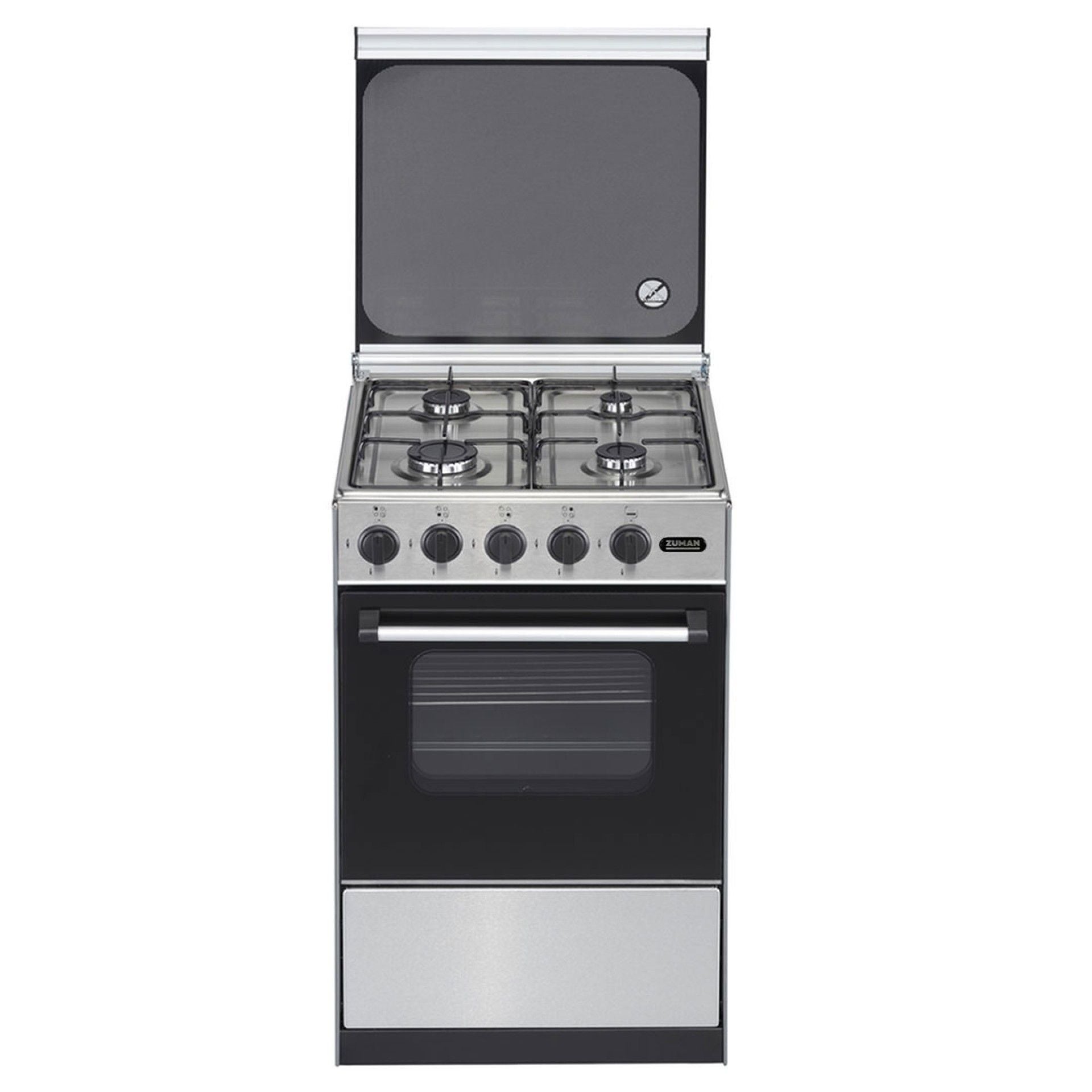 ZUMAN FOGAO 86X52X55CM 4GAS BUT ESTUFA FIXA INOX FQ42002X