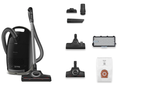 ASPIRADOR COM SACO MIELE GUARD M1 CAT & DOG PRETO OBSIDIANA