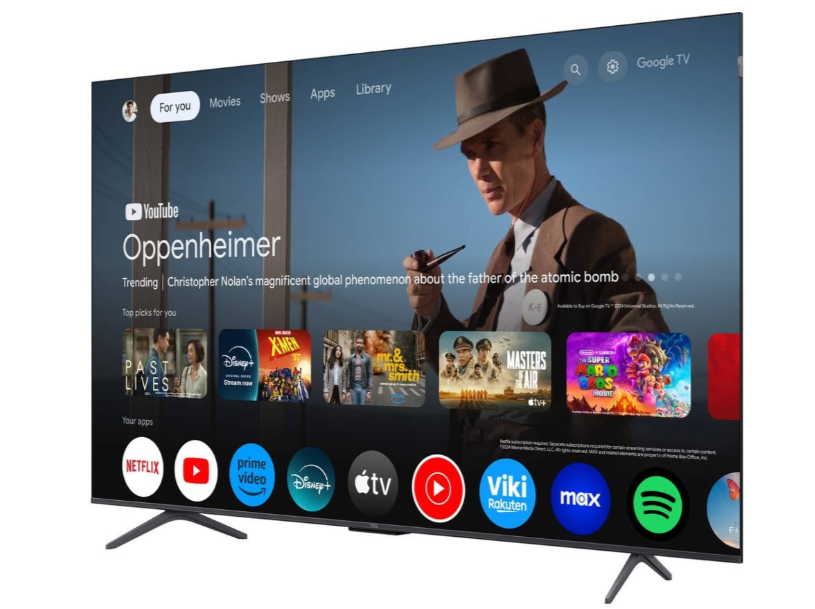 TCL QLED 65" 4K UHD GOOGLE TV 4HDMI 1USB (F) 65P8K