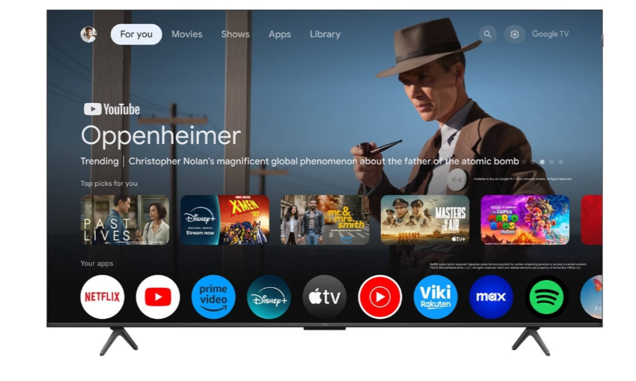 TCL QLED 65" 4K UHD GOOGLE TV 4HDMI 1USB (F) 65P8K