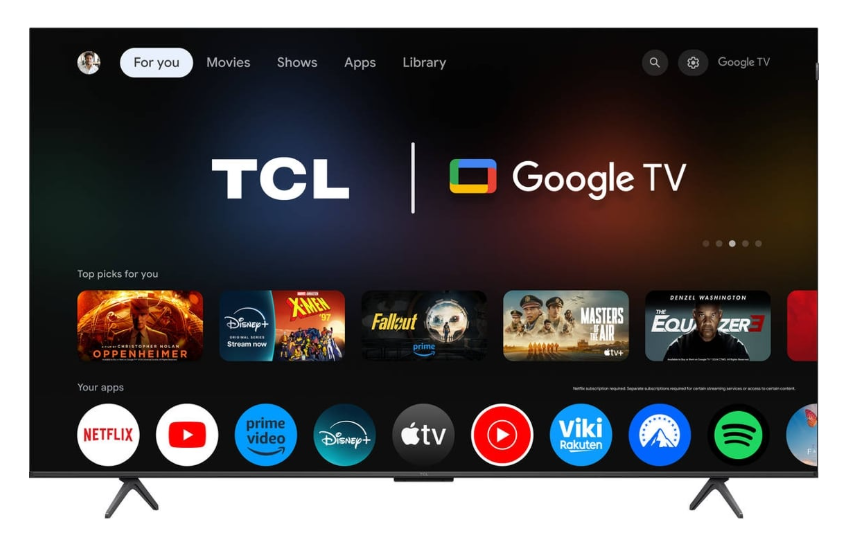 TCL QLED 65" 4K UHD GOOGLE TV 4HDMI 1USB (F) 65P8K