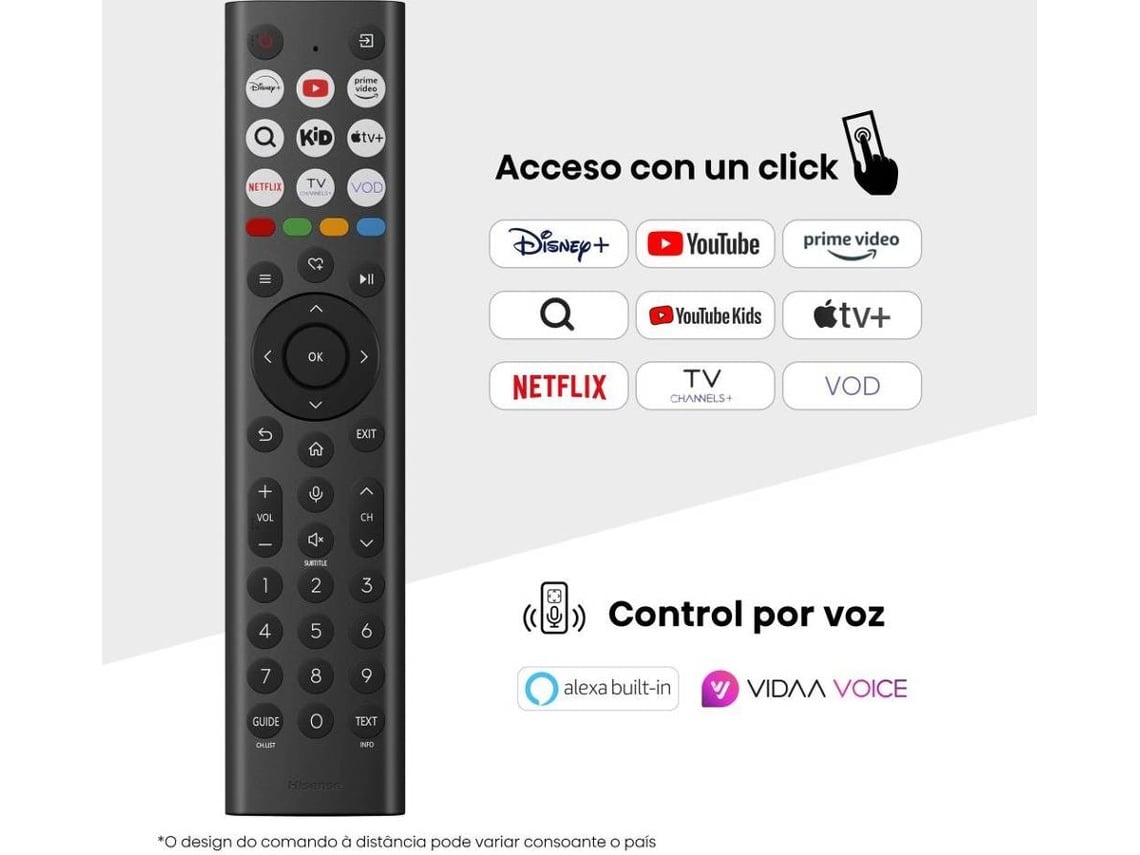 HISENSE LED 50" 4K UHD SMARTTV 3HDMI 2USB (E) 50A6Q