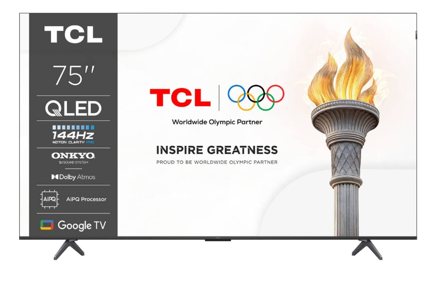 TCL QLED 75" 4K UHD GOOGLE TV 4HDMI 1USB (F) 75P8K