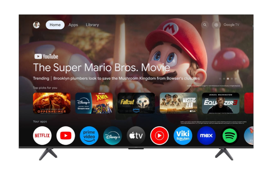TCL QLED 75" 4K UHD GOOGLE TV 4HDMI 1USB (F) 75P8K
