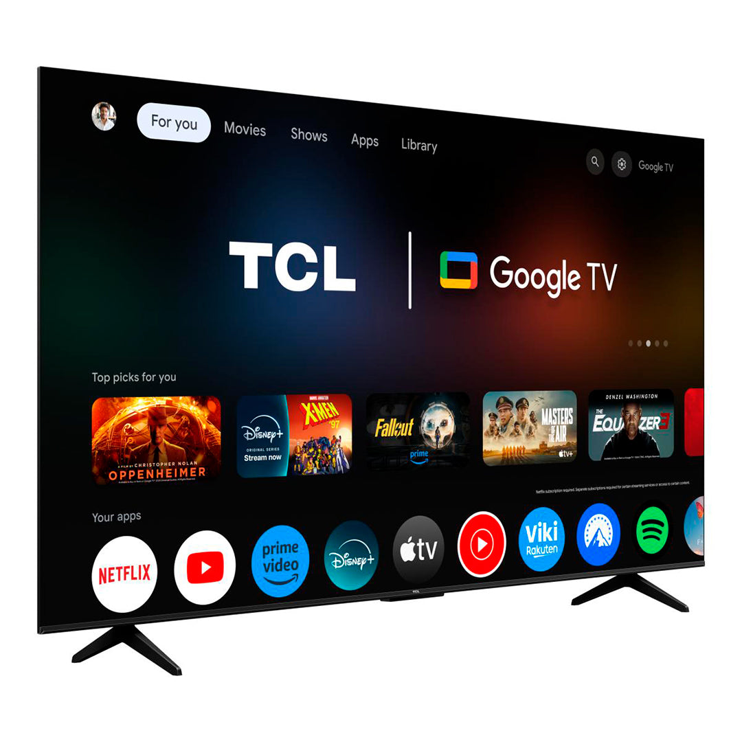 TCL Qled 75" 4K UHD Google TV 3HDMI 2USB (f)