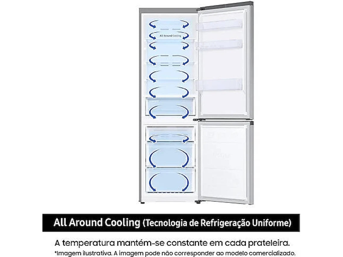 SAMSUNG COMBINADO 1853X595X658MT NF 344LT INOX (D) RB34C671DS9