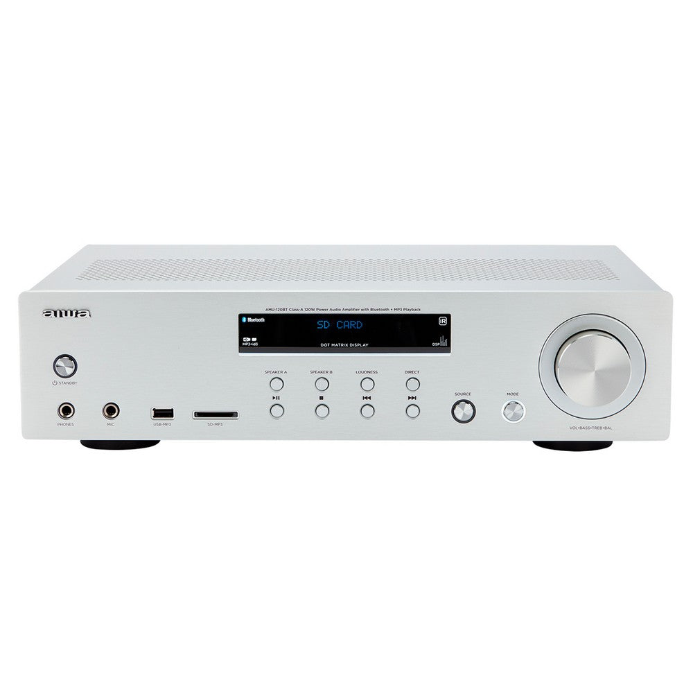 Amplificador de som c/ Bluetooth AIWA AMU-120BTSL