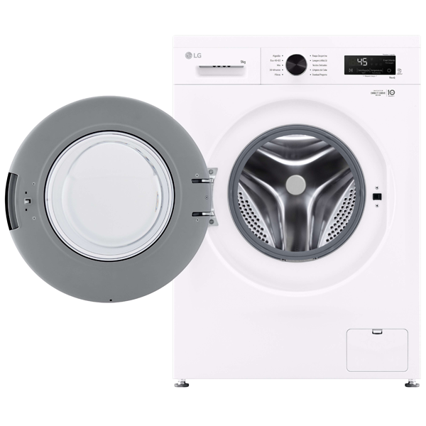 MÁQUINA DE LAVAR ROUPA LG - F4X1009NWK 038.M.F4X1009NK