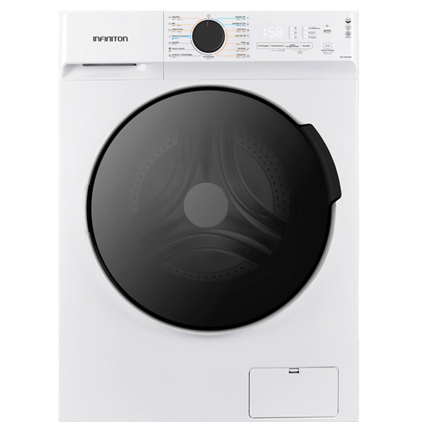 MÁQUINA DE LAVAR E SECAR ROUPA INFINITON - WSD-G8A6D4BN 168.M.WSDG8A6D4