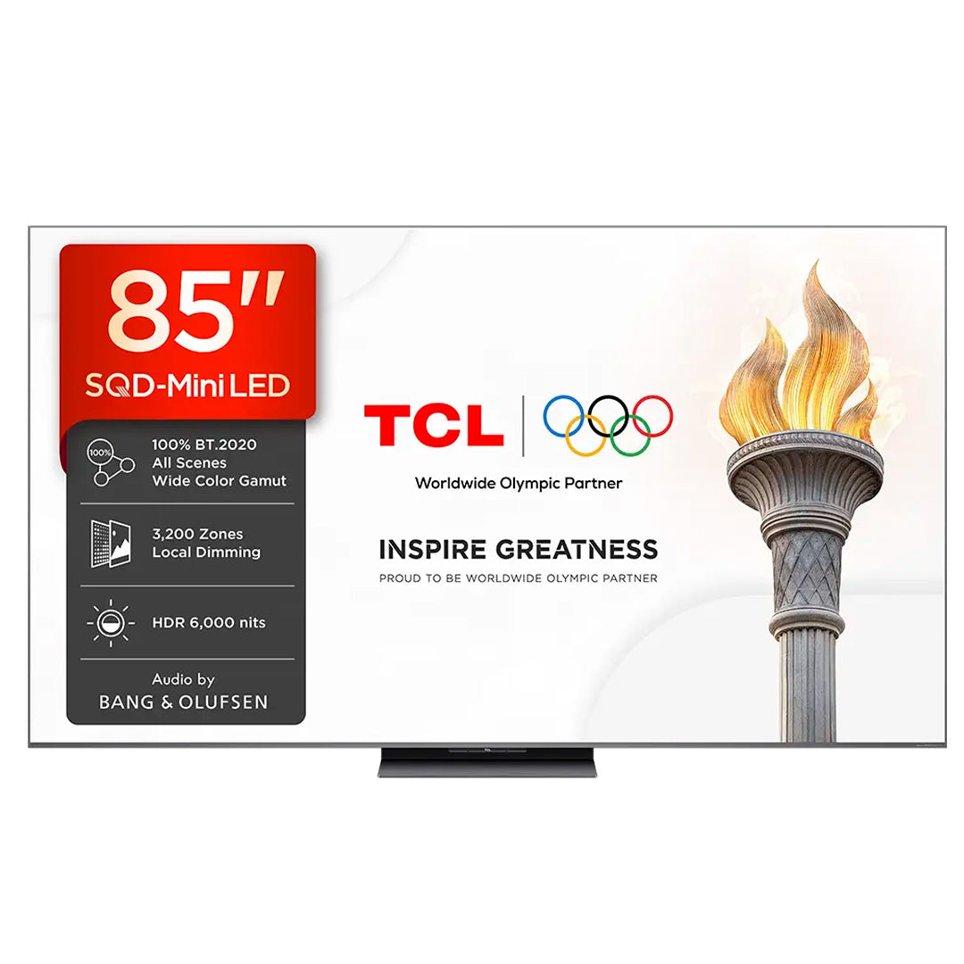 TCL Qled 85" 4K UHD Google TV 4HDMI 1USB (f)