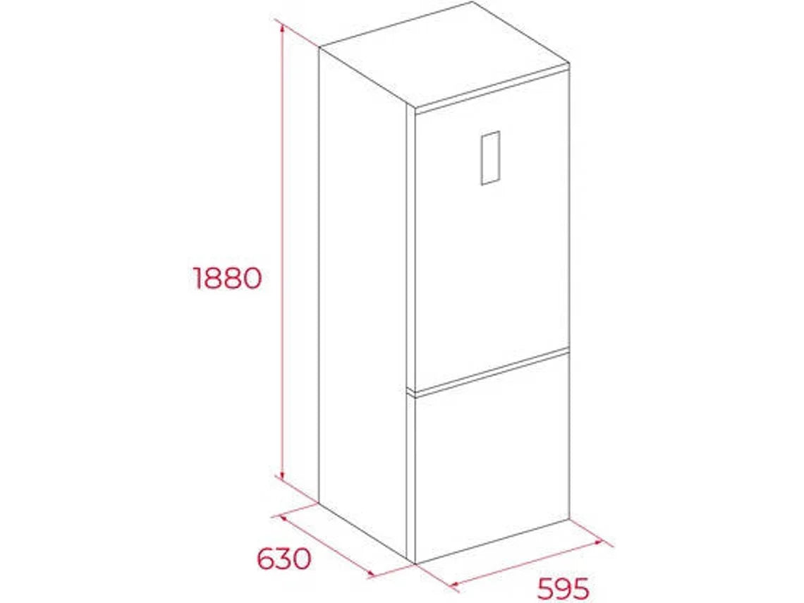 Teka Combinado 1880X595X630MT NF 310LT Preto (d)