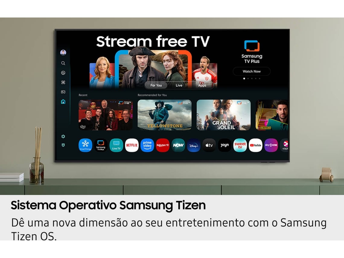 SAMSUNG QLED 65" 4K UHD SMART TV 3HDMI 2USB (G) TQ65Q8FAAUXXC