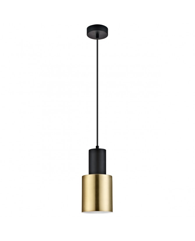 Candeeiro de Tecto MAENA NEGRO-LATÓN 1 X 60W E-27