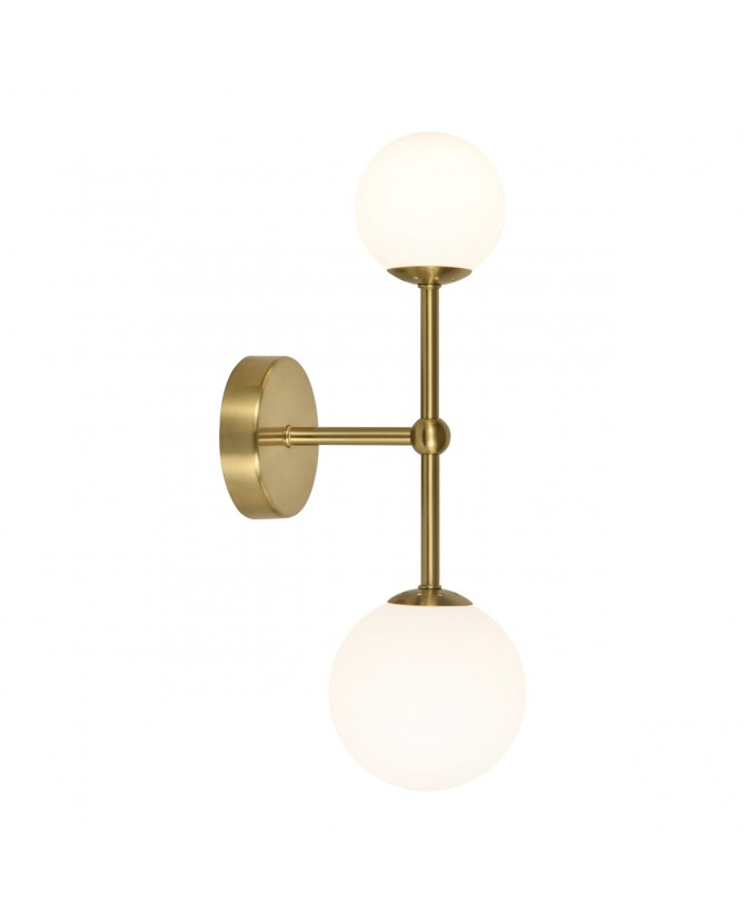 APLIQUE COSMICA LATÓN 2 X 28W G-9