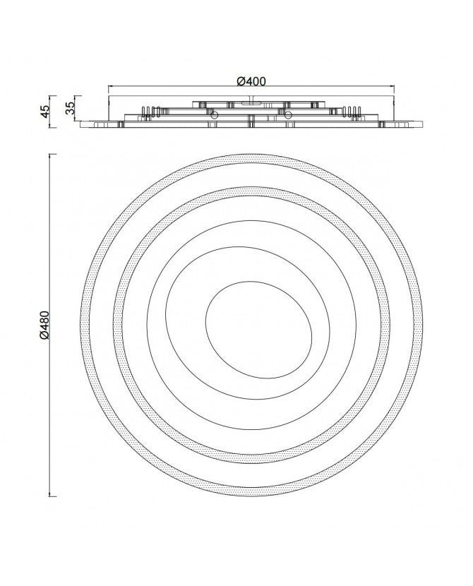 PLAFON LED CASTEDU BLANCO LED 123W 7662LM 3000-6000K