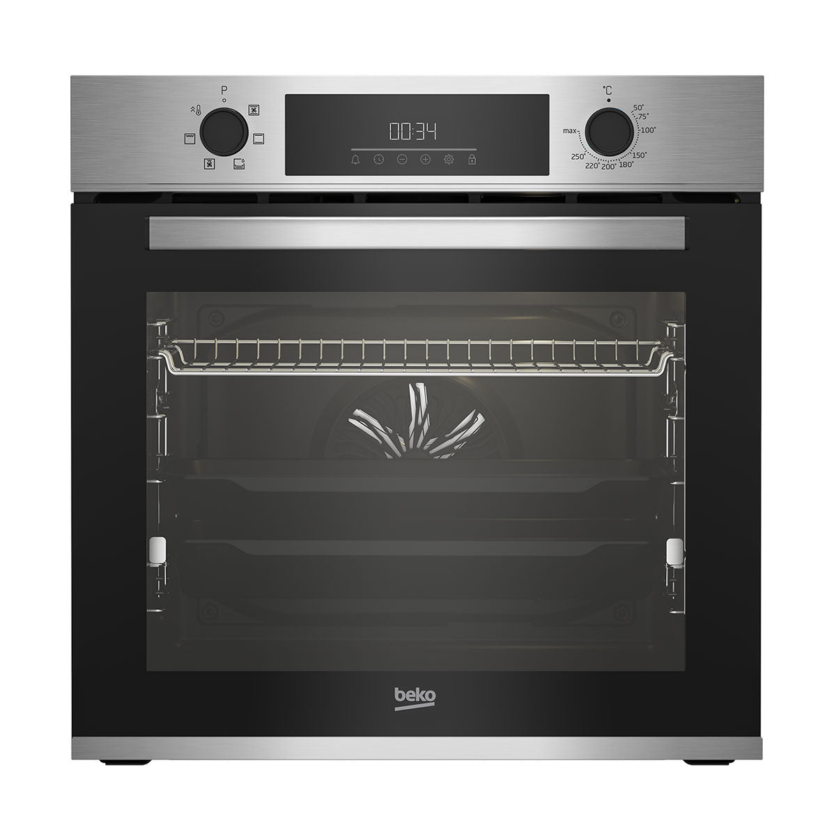BEKO FORNO MULTIF 6PROG 72LT RAILE TELESCOPICO INOX A BBIE123001XD