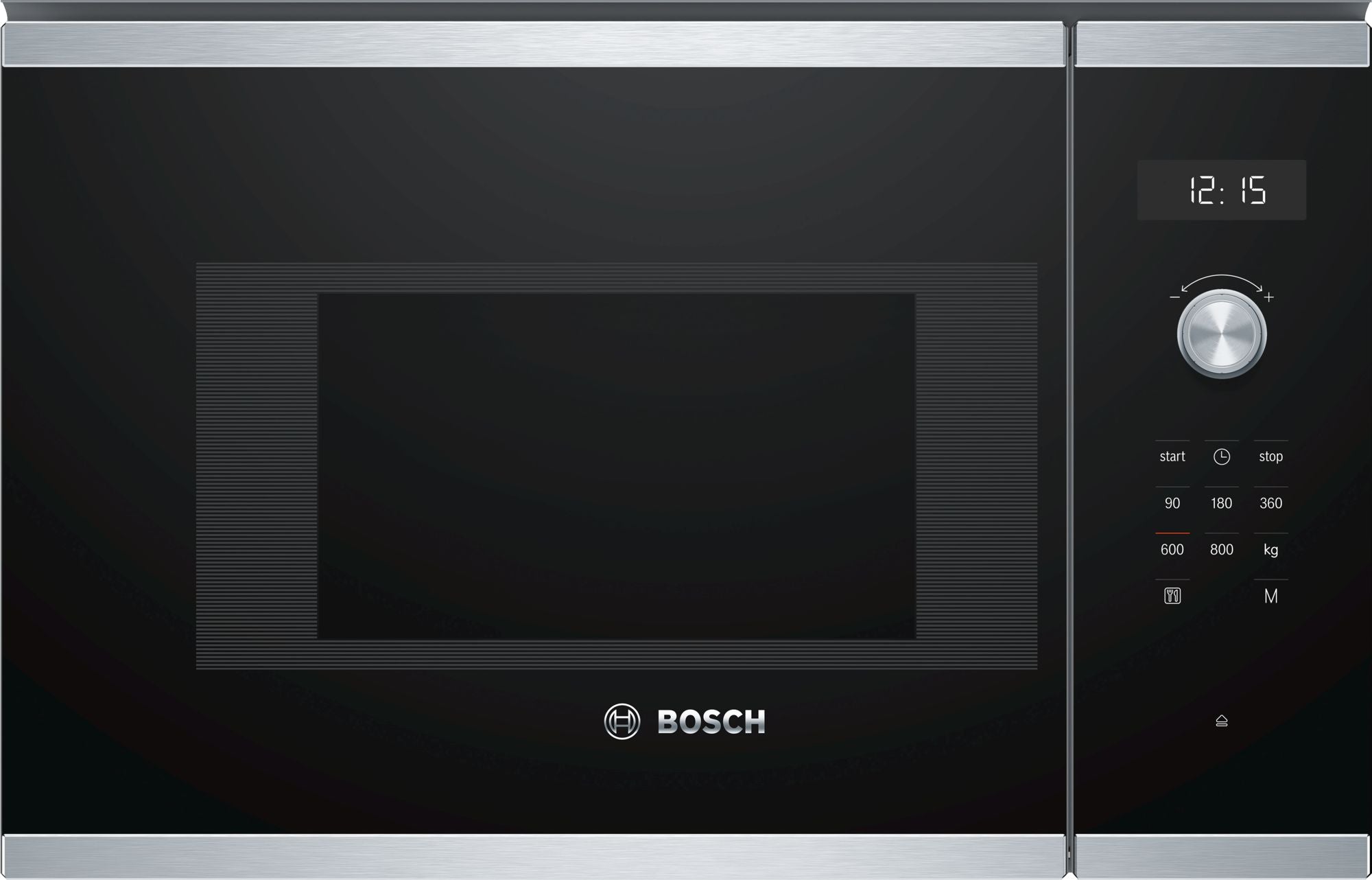 BOSCH MICROONDAS INTEG 20LT 800W ABERT À ESQ INOX/PRETO BFL524MS0