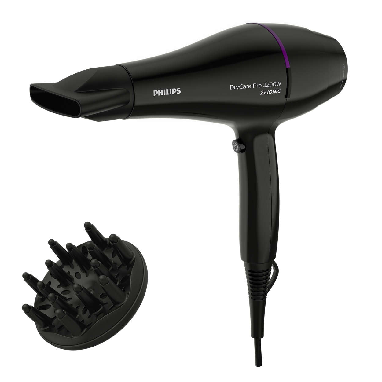 PHILIPS SECADOR CABELO 2200W MOTOR AC BHD274