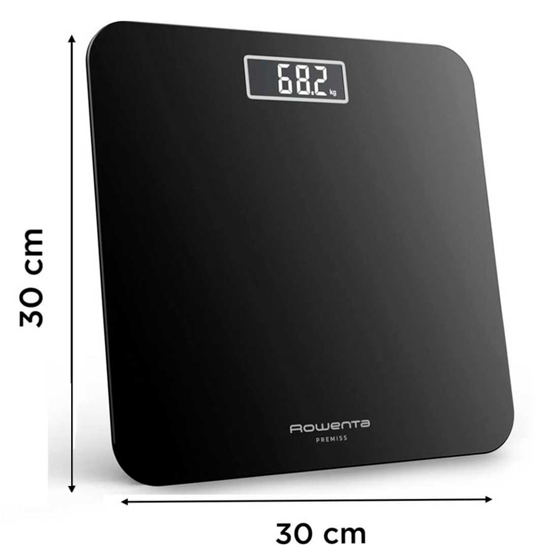 ROWENTA BALANÇA WC 160KG VIDRO PRETO BS1800V0