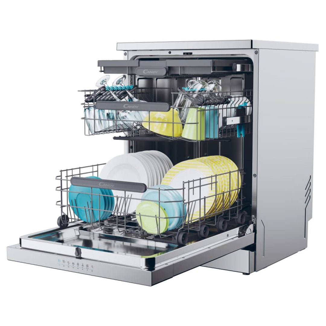 CANDY MAQUINA LOUÇA 8PROG 15TALHERES INOX (C) CF5C7F1X