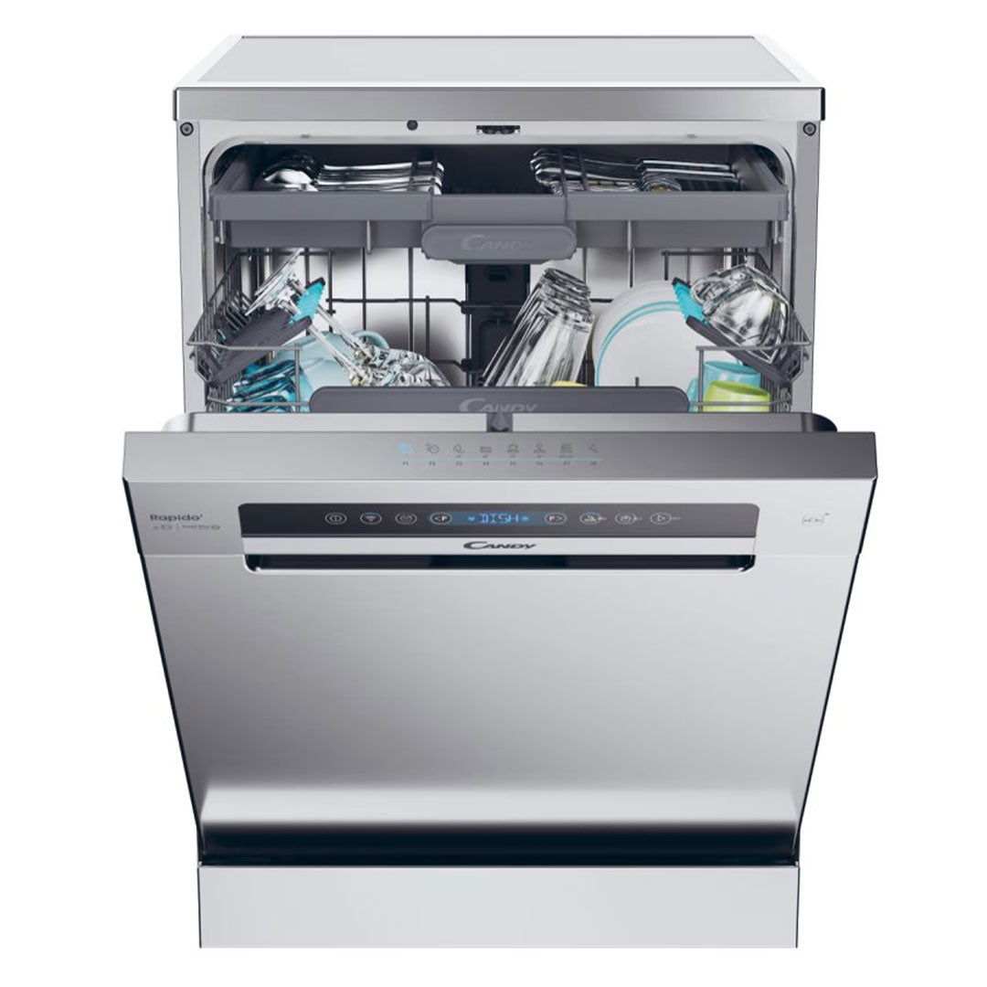 CANDY MAQUINA LOUÇA 8PROG 15TALHERES INOX (C) CF5C7F1X