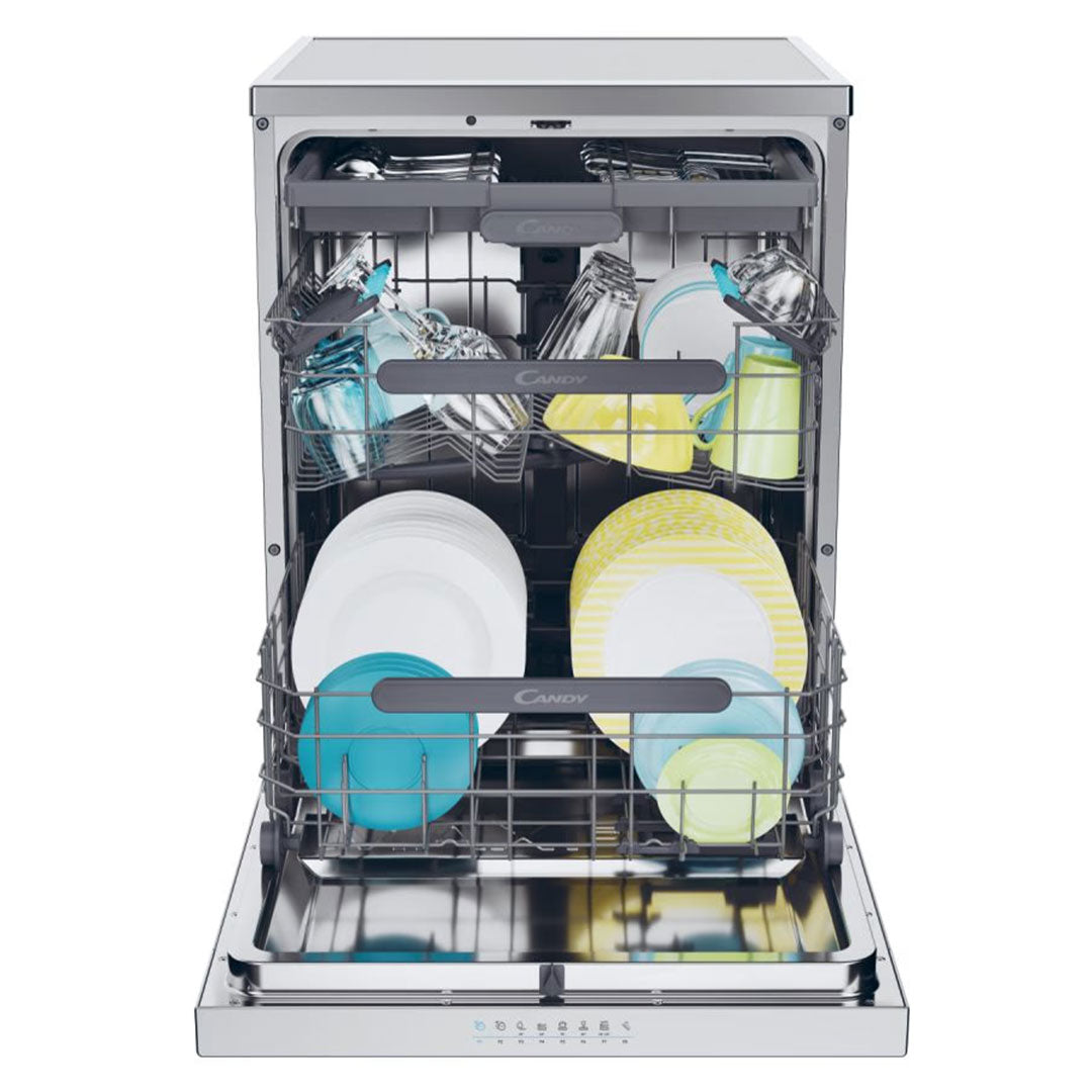 CANDY MAQUINA LOUÇA 8PROG 15TALHERES INOX (C) CF5C7F1X
