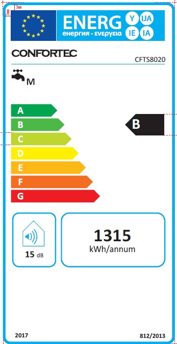 CONFORTEC TERMOACUMULADOR 73LT SLIM CFTS8020