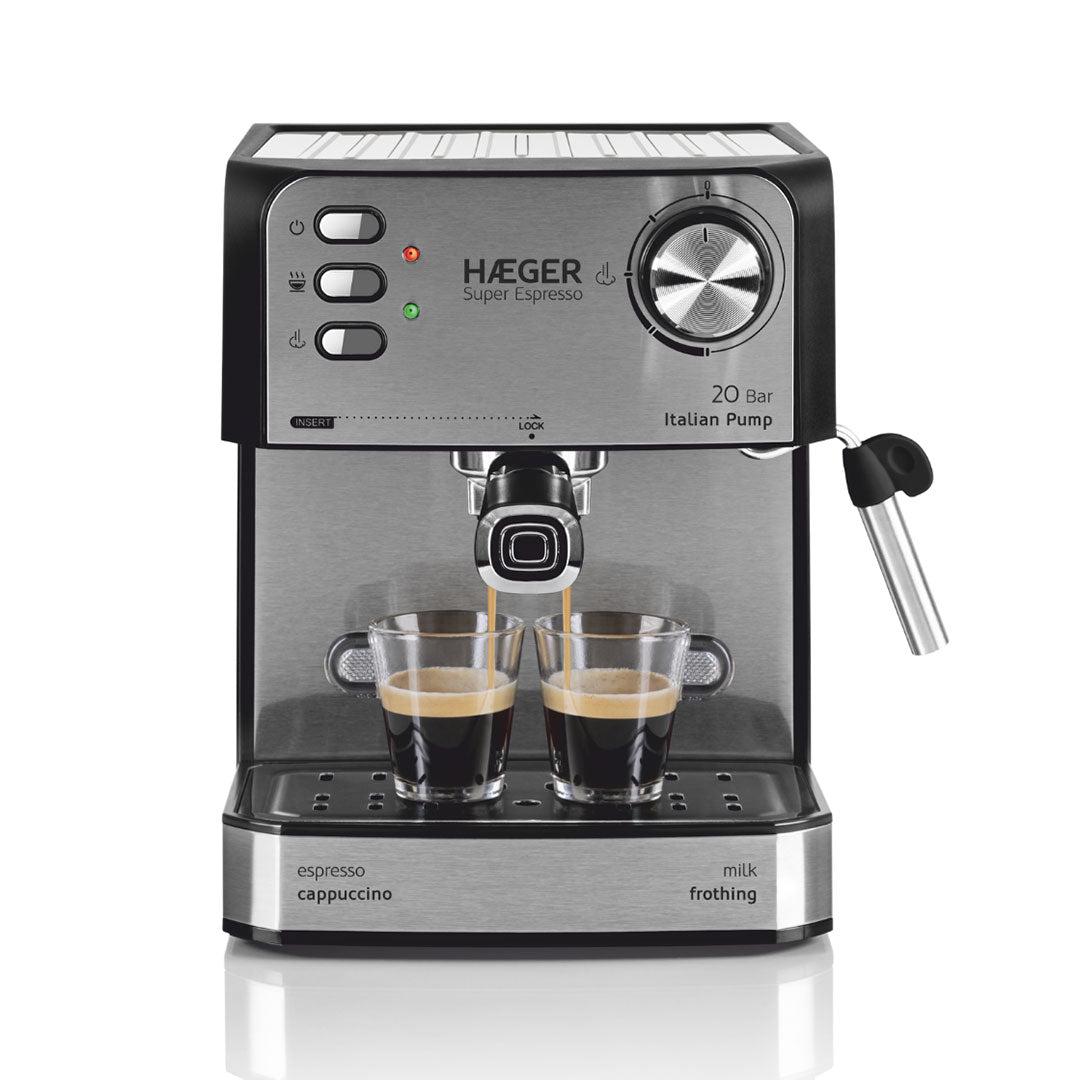 HAEGER MAQUINA CAFE EXPRESSO 20BAR CAFE MOIDO/PASTILHA CM85B011A