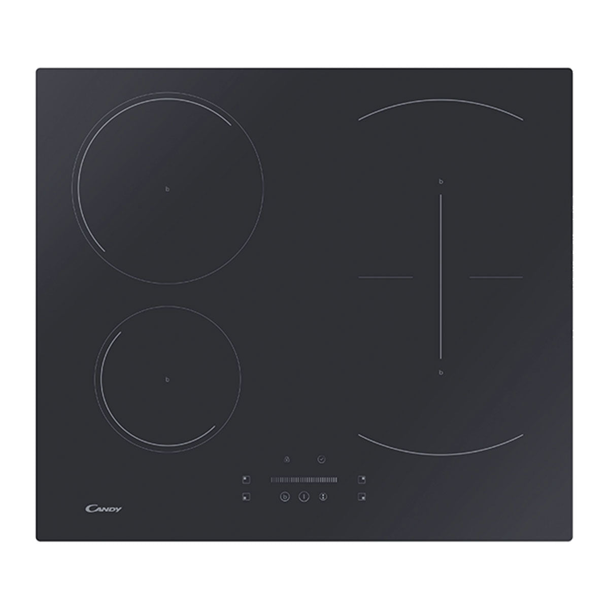 CANDY PLACA INDUÇAO 2 ZONAS +1 FLEXIVEL 60CM CTP6SC4E14U