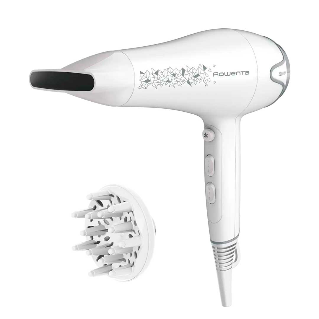 ROWENTA SECADOR CABELO 2200W 2 VELOC 3 TEMP BRANCO CV5709F0