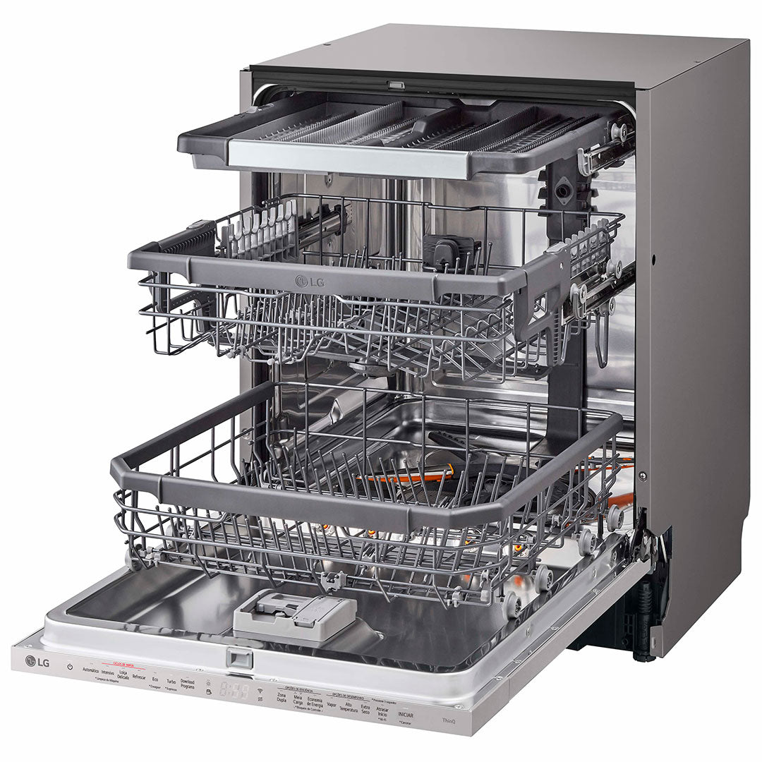 LG MAQUINA LOUÇA INTEG TOTAL 14 TALHERES WIFI (A) DB375TXS