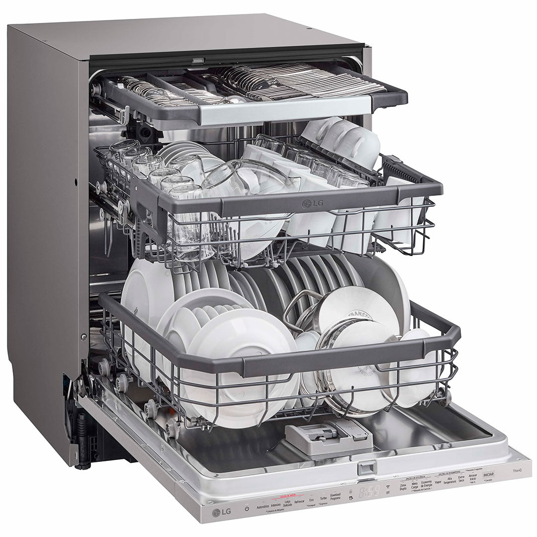 LG MAQUINA LOUÇA INTEG TOTAL 14 TALHERES WIFI (A) DB375TXS