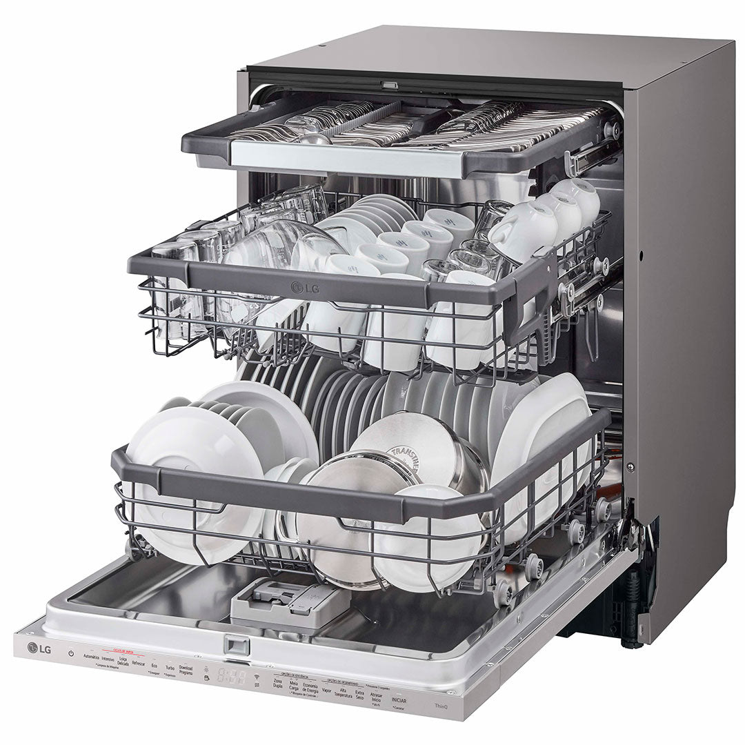 LG MAQUINA LOUÇA INTEG TOTAL 14 TALHERES WIFI (A) DB375TXS