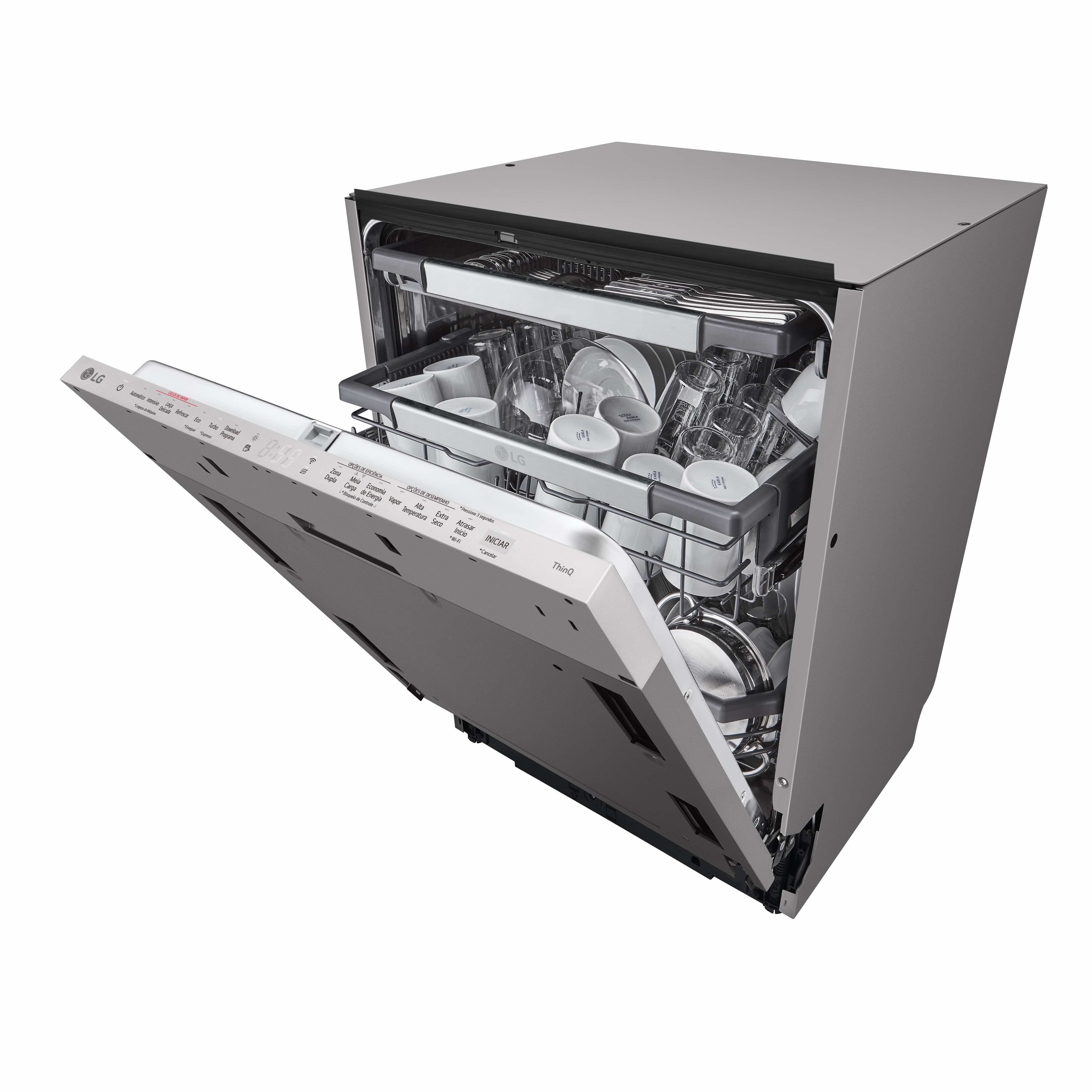 LG MAQUINA LOUÇA INTEG TOTAL 14 TALHERES WIFI (A) DB475TXS