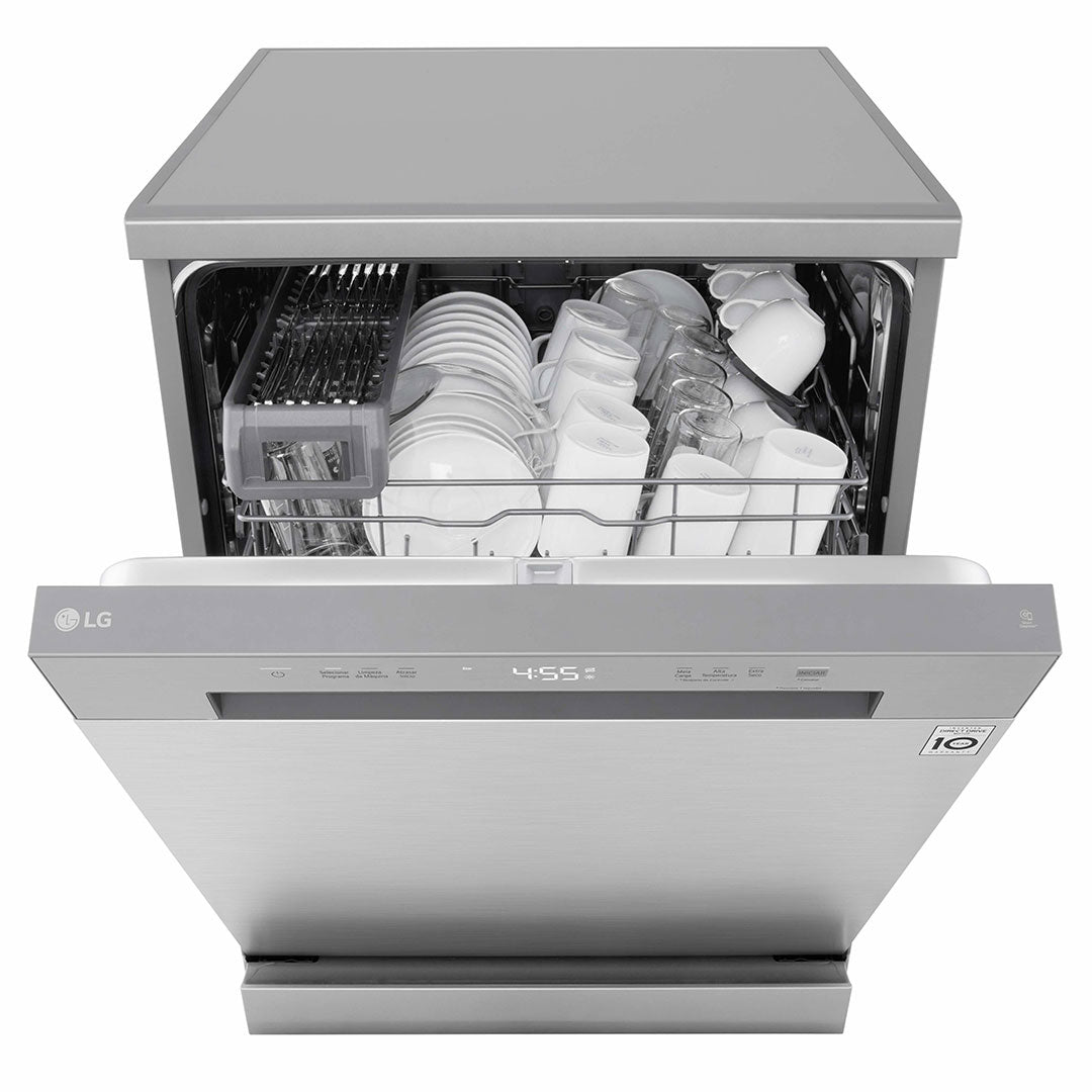 LG MAQUINA LOUÇA 7PROG 14TALHERES 2CESTOS INOX (D) DF142FV