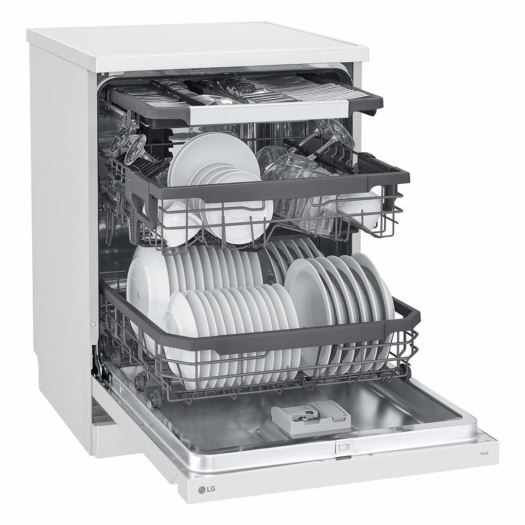 LG MAQUINA LOUÇA 9PROG 14TALHERES 3 CESTOS BRANCA (C) DF355FW