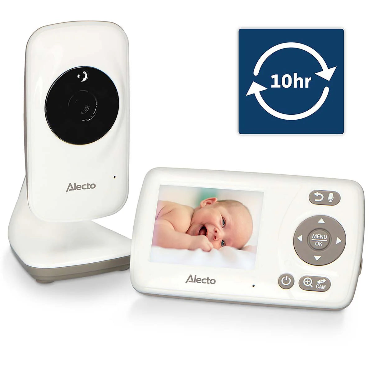 ALECTRO INTERCOMUNICADOR BEBE COM CAMARA 2.4" DVM71
