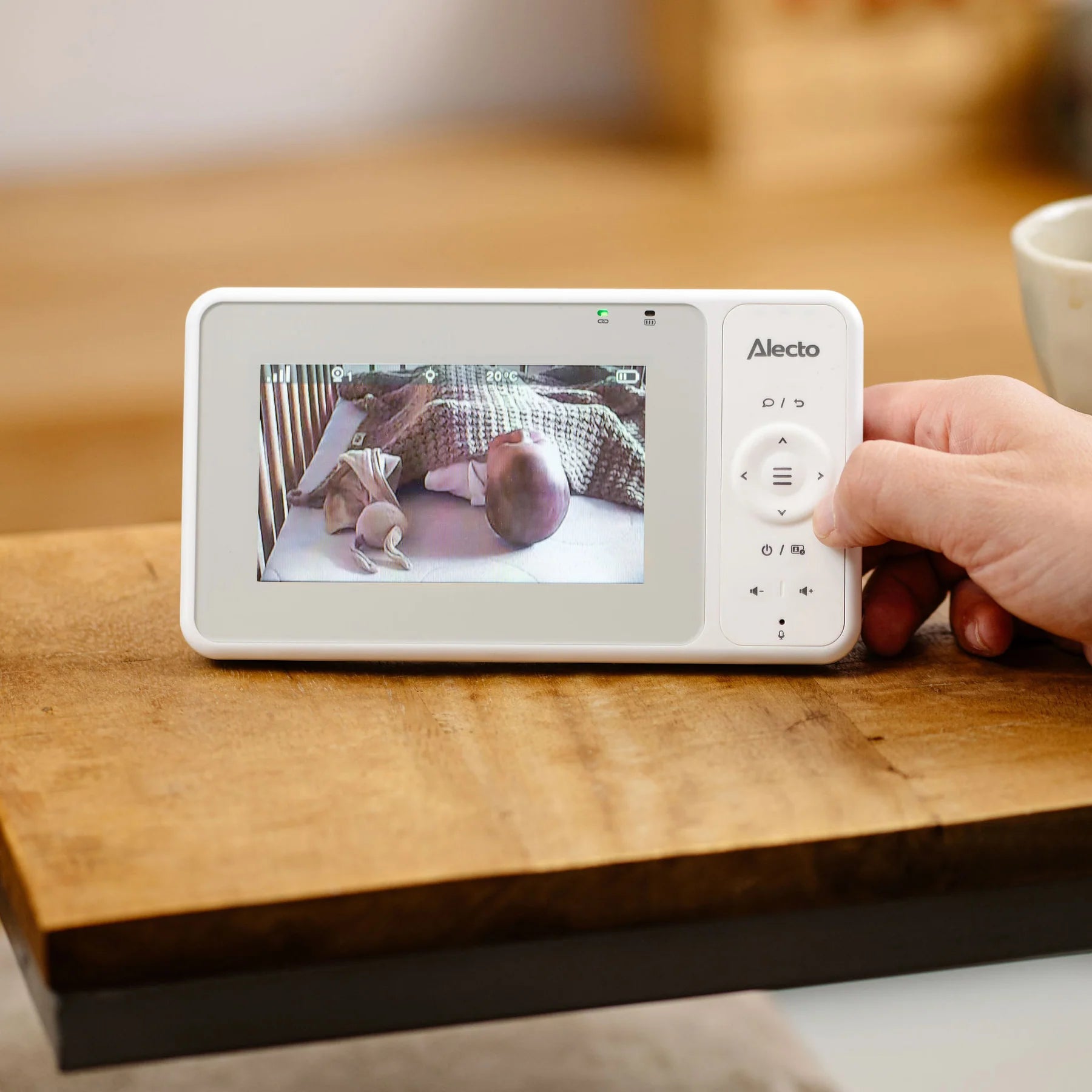 ALECTRO INTERCOMUNICADOR BEBE COM CAMARA 4.3" DVM2043