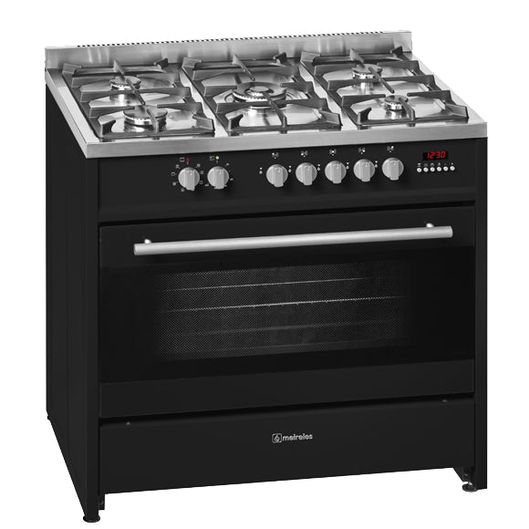 MEIRELES FOGAO 5G 90CM FORNO ELETRICO MULTIF. VENTILADO A E911BL