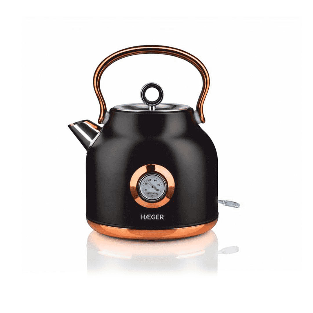 HAEGER JARRO TERMICO 1,7LT 2200W CORPO INOX E PRETO EK22B024A