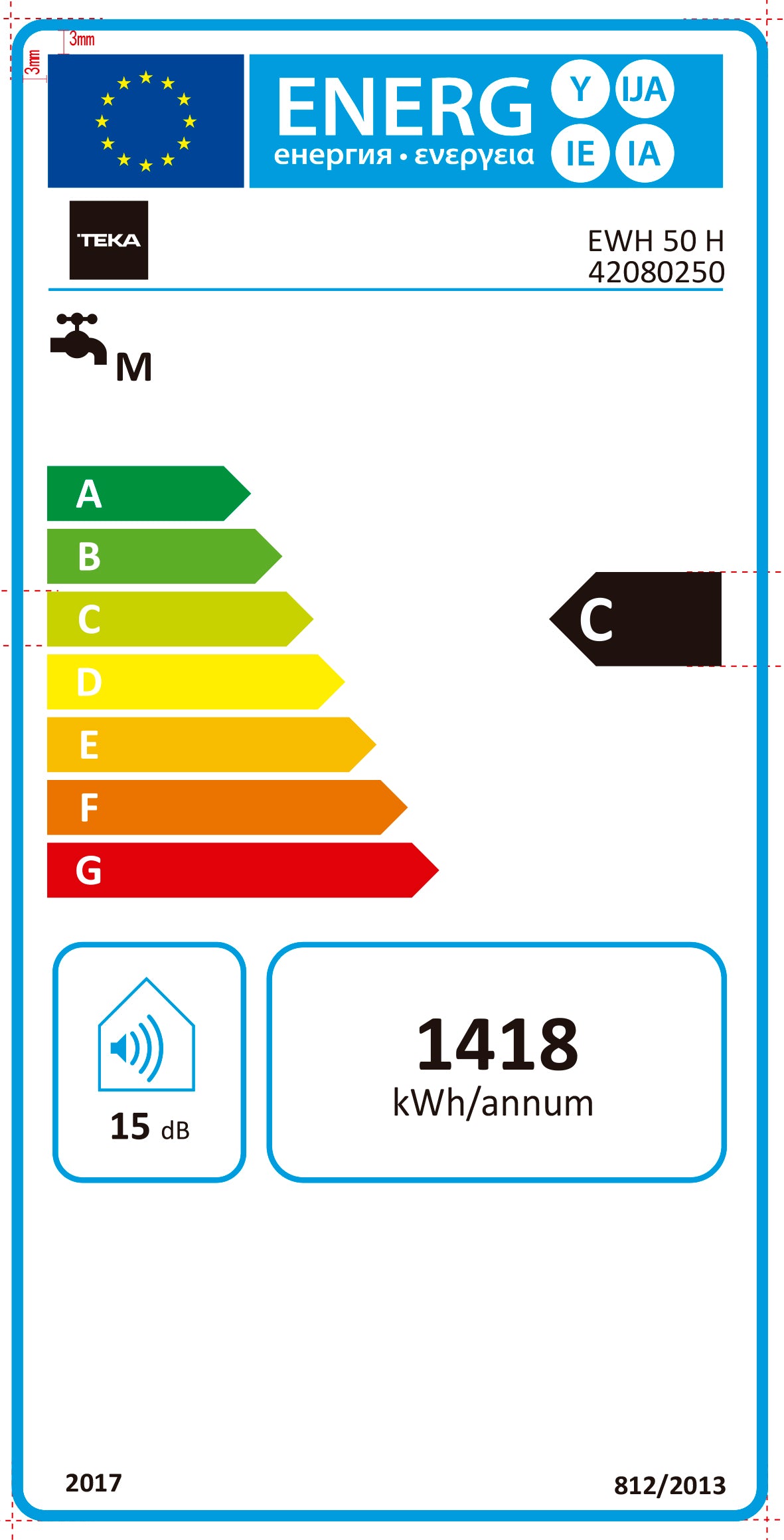TEKA TERMOACUMULADOR 50LTS INSTALAÇAO HORIZONTAL/VERTICAL C EWH50H
