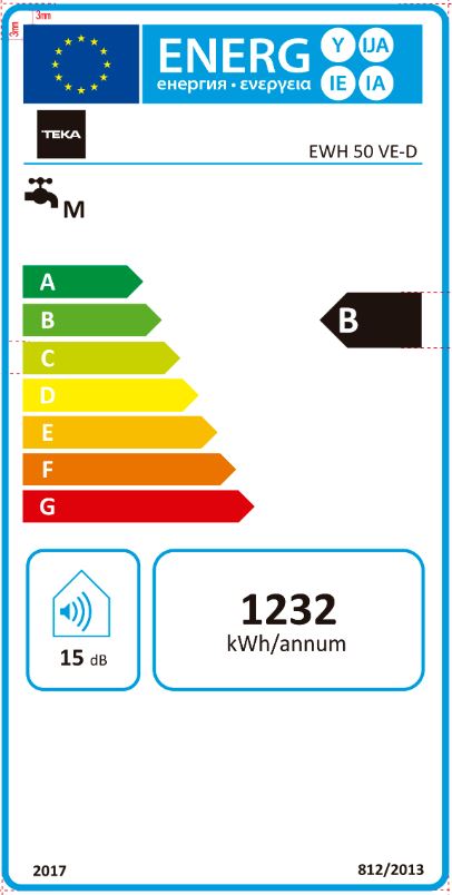 TEKA TERMOACUMULADOR 50LT VE-D B EWH50VED