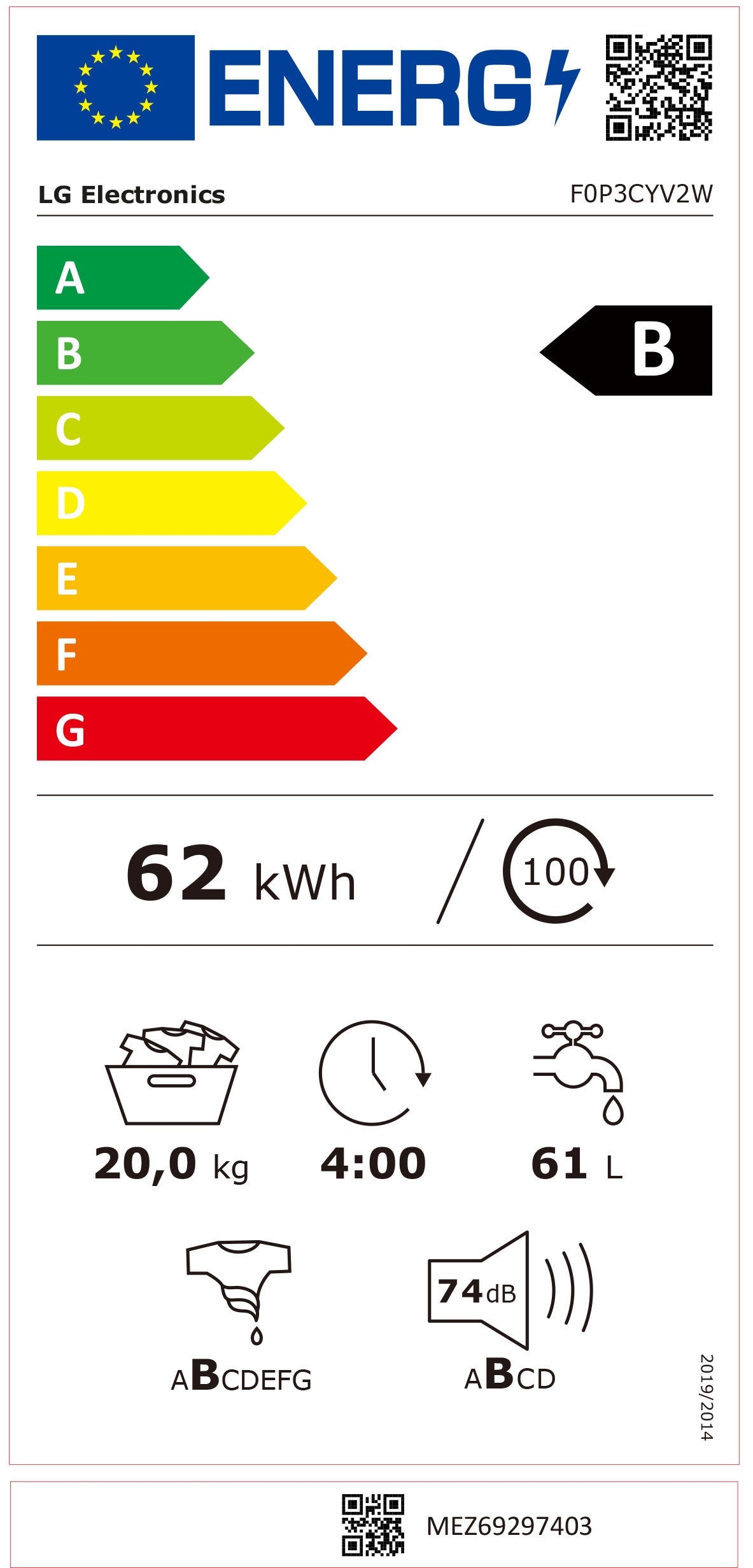 LG MAQUINA ROUPA 20KG 1000RT INVERTER DD (B) F0P3CYV2W